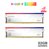 v-color Manta XSky RGB ROG Certified 32GB (16GBx2) DDR5 Bus 6600MHz Silver Copper Alloy (CL32)