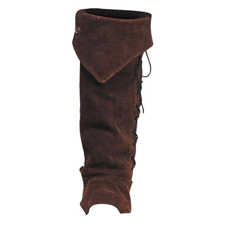 deevoka Pirate Boot Cover Steampunk Renaissance Knight Warrior Costume