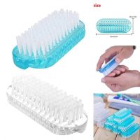 Portable Double Sided Durable Remove Dirt Nail Brush Nail Cleaning Scrubbing Brushes Dust Cleaning Manicure Tools