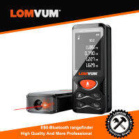 LOMVUM E60-120M/100M/80M/50M Bluetooth Laser Distance Meter USB Rechargeable Digital Laser Rangefinder Handheld  Electric Leveling