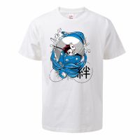 Men Demon Slayer Kimetsu No Yaiba T Shirts 2023 Summer Tops Tees 100% Cotton Short Sleeve Bonds Streetwear Crew Neck T-Shirts S-4XL-5XL-6XL