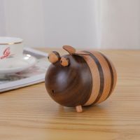 Little Bee Style Toothpick Box Home Creative Lovely Solid Wood Toothpick Holder Portable Decoration Ornament Toothpick Can ZD664