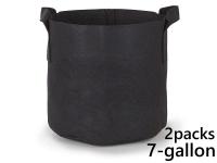 แพ็ค 2! ถุงปลูกต้นไม้แบบผ้า ขนาด 7แกลลอน สูง 30ซม Smart Grow Bag 7-Gallon - Fabric Pot