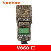 สำหรับ Godox V860II V860 II ป้องกันรอยขีดข่วนกล้องแฟลชสติ๊กเกอร์เสื้อห่อฟิล์มป้องกันร่างกายป้องกันผิวปก