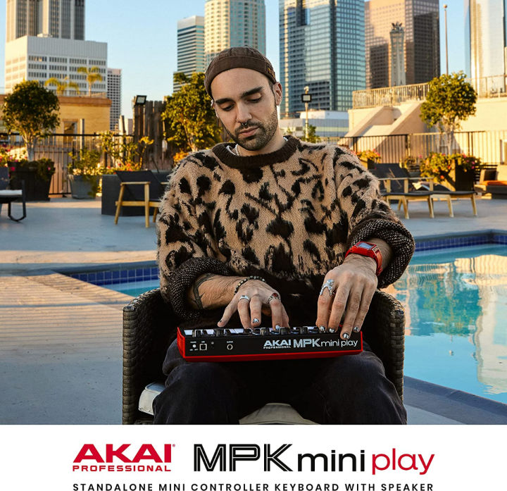 akai-professional-mpk-mini-play-mk3-midi-keyboard-controller-with-built-in-speaker-and-sounds-plus-dynamic-keybed-mpc-pads-and-software-suite-mpk-mini-play-mk3-keyboard-only