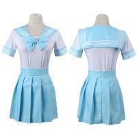 Anime Sailor Moon Cosplay Costume Tsukino Usagi Minako Women JK Uniform Pink Blue Red Halloween Party Skirt Bow Shool Uniform