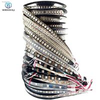 ❒۞❧ DC5V WS2812B 5m/Roll 30/60/144leds/m Black/White PCB IP30/IP65/IP67 5050RGB Individually Addressable Smart led pixel strip light