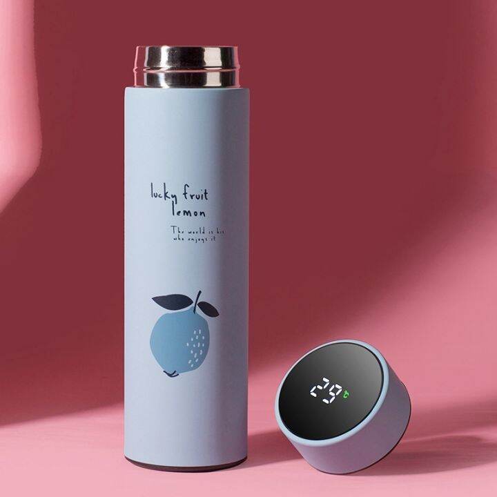 Thermal Bottle Smart 500ML Stainless Steel Thermos Water Bottle For