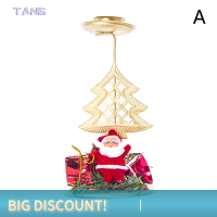 ?【Lowest price】TANG Santa claus Snowflake Star เชิงเทียนเทียนเทียนประดับเทียน