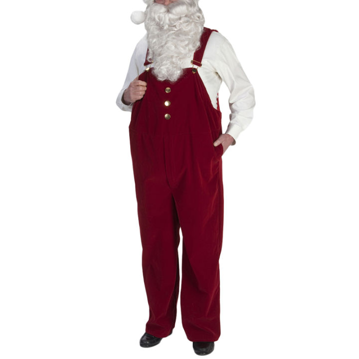 boyroom-2023เครื่องแต่งกายซานตาคลอสผู้ใหญ่ใหม่เสื้อผ้าคอสเพลย์เดรสแฟนซีเทศกาลจั๊มสูทมีสายเอี๊ยม