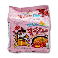 SAMYANG Carbonara hot chicken ramen 130g X 5 ซัมยัง ราเม็งแห้ง รสไก่เผ็ดคาโบนาร่า 130 กรัม 5 ซอง