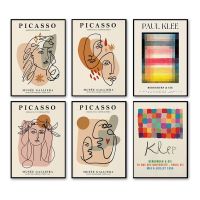 Picasso Abstract Line Woman Poster Print Colorful Paul Klee Wall Art Canvas Painting Nordic Retro Mural Living Room Home Decor