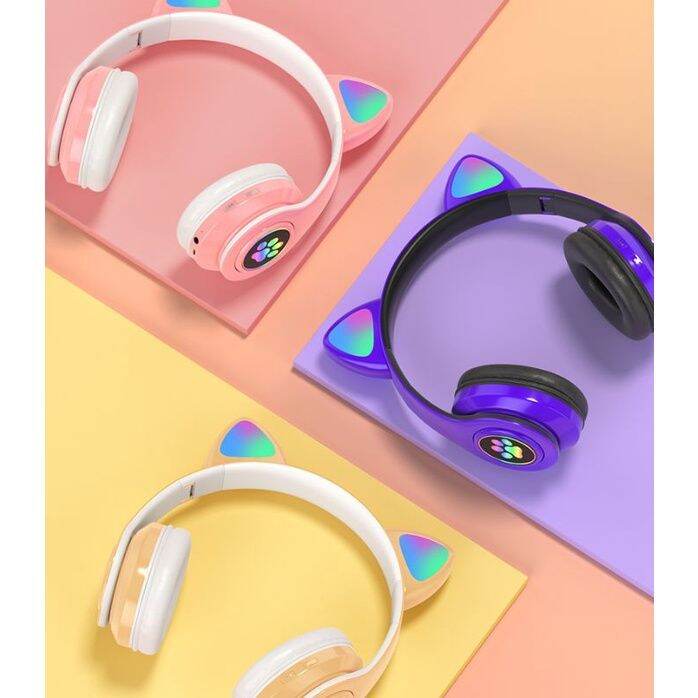 VIV23M Cat ear Wireless Bluetooth Headphones Lazada PH