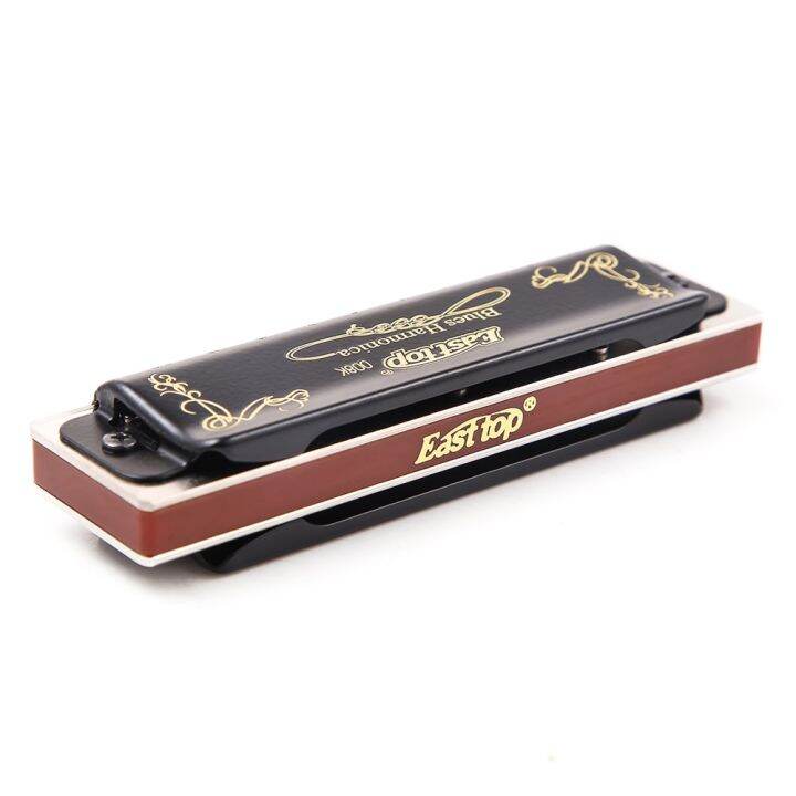 east-top-harmonica-diatonic-blues-harmonica-key-of-paddy-c-10-holes-20-tones-008k-blues-harp-for-s-professionals-students