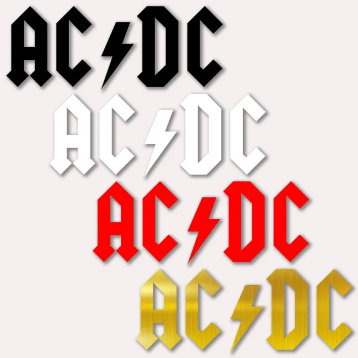ACDC Vinyl Decal Cut Out | Lazada PH