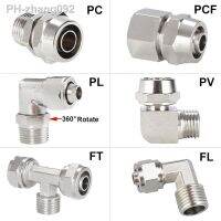 Copper Pneumatic Fittings Air Fitting OD 4 6 8 10 12 mm Thread 1/8 3/8 1/2 quot; 1/4 quot;BSP Quick Connector For hose Tube Connectors