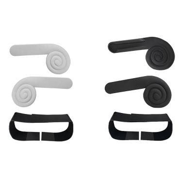 For PICO 4 Ear Muffs Enhancing Sound Solution+Pressure Relief Belt VR Headset Enhance Sound Effect Ear Muffs Silica Gel (Black)