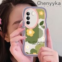 เคส Chenyyka สำหรับ Vivo V27 Pro 5G V27E 5G S16 Pro 5G S16E 5G เคสการ์ตูนแฟชั่นลายดอกไม้สีสันสดใสขอบโทรศัพท์ใสเคสซิลิโคนกันกระแทกป้องกันเลนส์กล้องเคสนิ่มโปร่งใส