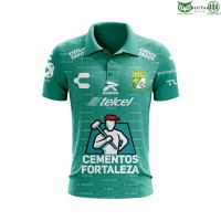 LIGA MX Club Hot Leon Home Polo 3D Hoodie T-shirt jersey Size：s-6xl