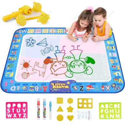 Magic Water Drawing Mat Coloring Doodle Mat with Baby Play Mat Montessori Toys Painting Board Educational Toys gifts for Kids