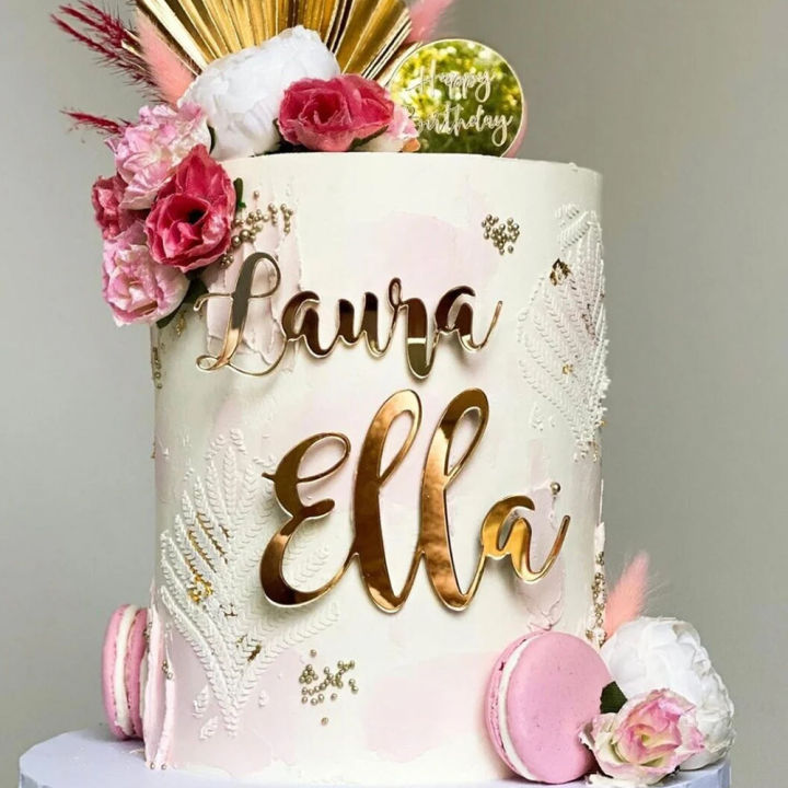 Rose Gold Cake Topper Letter G | Discount Party Warehouse