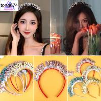 มงกุฎปักเลื่อมแฟชั่น2ชิ้น2สีมงกุฎประดับงานวันเกิดของตกแต่ง Headclip ตัวอักษร Headclip คลิปผมพลาสติกเครื่องประดับผม