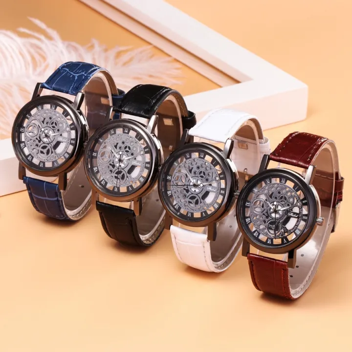 2020-men-watches-fashion-transparent-hollow-watches-leather-band-quartz-wristwatches-promotion-price-free-shipping-reloj-hombre