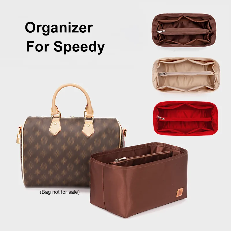 SPEEDY 25 30 35 Felt Cloth Insert Bag Organizer Makeup Handbag