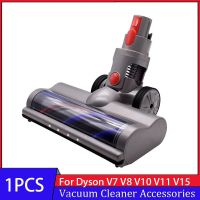 หัวทำความสะอาดแปรงลูกกลิ้งเทอร์โบสำหรับ Dysonv7 V8 V10เครื่องดูดฝุ่น V15 V11พร้อมอะไหล่เปลี่ยนไฟหน้า LED