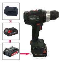 อะแดปเตอร์สำหรับ M18 Milwaukee 18V อะแดปเตอร์หัวต่อสายไฟ Li-Ion สำหรับ Metabo ลิเธียมกระทบ Diy เครื่องมือไฟฟ้า