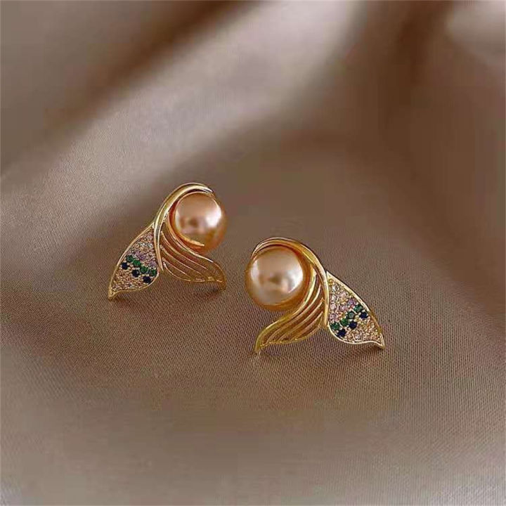 retro-women-fashion-gift-earrings-for-women-temptation-pearl-earrings-wedding-jewelry-stud