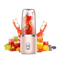 6 Blade Portable Blender Mini Electric Juicer Cup For Travel 400Ml Mixer Usb Fresh Fruit Juice Shake Smoothie