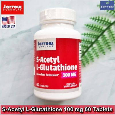 กลูตาไธโอน S-Acetyl L-Glutathione 100 mg 60 Tablets - Jarrow Formulas แอลกลูต้าไธโอน