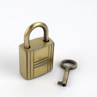 2510sets Meetee Gold Silver Black Brass Lock Key Accessories Stripe Bag Hanging Padlock Handbag Buckle Latch Hardware