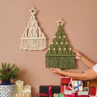 {Decwork}Boho Christmas Decor Christmas Wall Art Macrame Xmas Decor Holiday Wall Decor แขวนผนัง Decor Macrame Chrismas Tree Gift