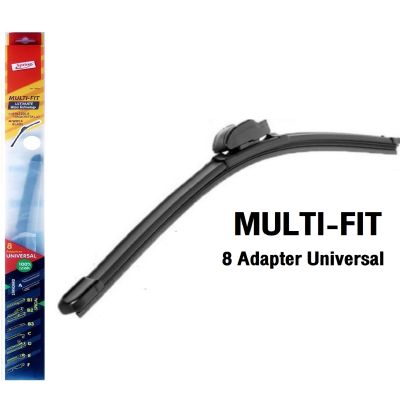 ใบปัดน้ำฝน Spring Silicone Frameless Wiper Blade (8 Adapter Universal) 14 16 18 22 24 26 28 (1ชิ้น)