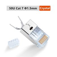 【Be worth】 C&amp;T e-MartMall หัวต่อ RJ45หัวต่อ Cat7ปลั๊กเสียบ Rj45ป้องกัน FTP RJ 45คอนเนคเตอร์แบบโมดูลาร์ Cat 7สายเครือข่ายอีเธอร์เน็ตสำหรับ