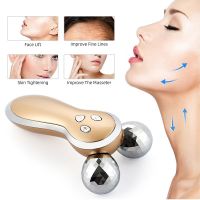 ❒❒ↂ 3D Roller V Face Lifting Massager Micro Current Skin Firming Wrinkle Removal Device Facial Body Slimming Shaping Massage Machine
