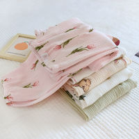 Spot parcel post a Variety of Maternity Pajamas Spring and Autumn Thin Pure Cotton Crepe Gauze Adjustable Belly Support Large Size Postpartum Summer Home