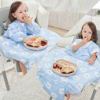 Coverall Baby Feeding Bib สำหรับรับประทานผ้ากันเปื้อนแขนยาวยึดติดกับ066B สำหรับเด็กกำพร้า