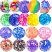 （A Decent） 2022 Glitter Foam Led Colored Stress Relief FidgetSquishy Stressball ForAdults