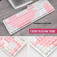 Top Printed Cherry/SKY Theme 104 Key Keycaps Keys Caps Set for Mechanical Keyboard for Gaming Mechanical Keyboard MX keycaps