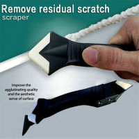 【SZS】3 In 1 (4x) Silicone Remover Caulk Finisher Sealant Smooth Plastic Scraper Grout Tool Kit Caulking Mould Removal Black