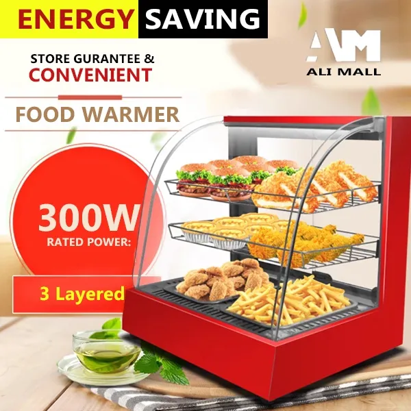 Heavy Duty Curve Glass Showcase Display Electric Food Warmer Lazada PH