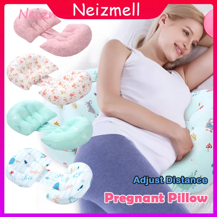 【Free Pillow】Pregnant Maternity Pillow with Small Pillow U Shape Belly Support Soft Waist Side Support Pillows Women Abdomen Back Baby Sleeper Pregnancy