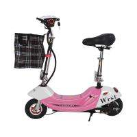 สกูตเตอร์ไฟฟ้า สีชมพู- ขาว E-Scooter รุ่น ES DOLPHIN Pink &amp; White พับเก็บได้ทั้งเบาะและแฮนด์ ดีไซน์ปราดเปรียวคล่องตัว มีรับประกันจากทางร้าน !!