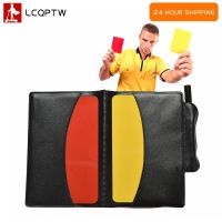 Soccer Referee Sheet Set Red Yellow Card Pencil Sports PU Notebook Sport Match