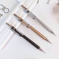 Lele Pencil】ดินสอกดโลหะสร้างสรรค์นักเรียนใหม่1ชิ้นสามารถเปลี่ยนแกนกลางในการเขียนตลอดเวลาโดยไม่ต้องเหลาดินสอสำนักงาน