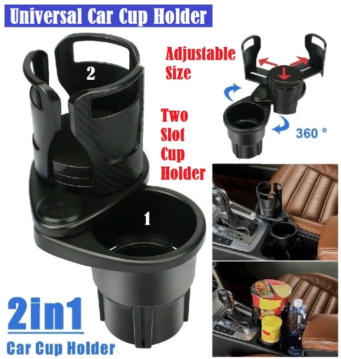 Car Cup Holder Drink Holder Double Cup Adjustable Expander Auto Drink ...