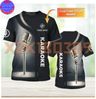 【 xzx180305 】Dj karaoke  Personalized Name 3D Tshirt -2